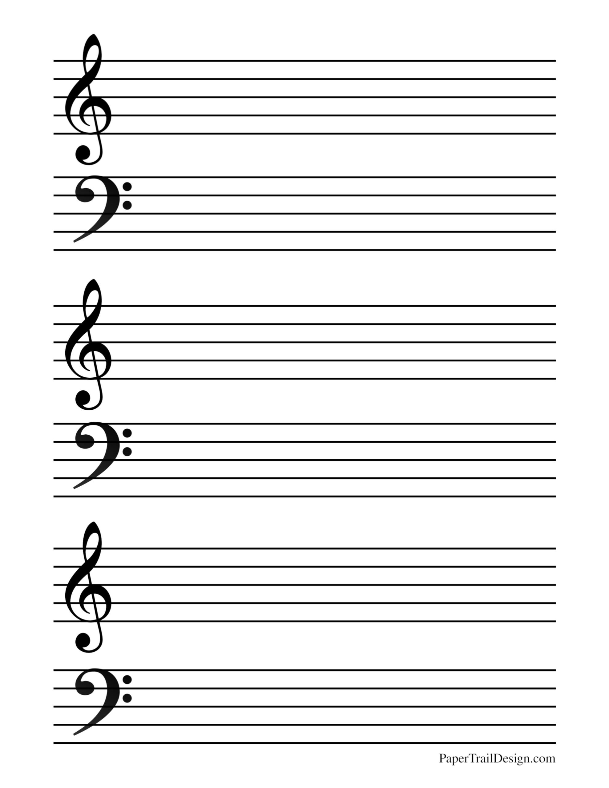 Free Staff Paper Printable