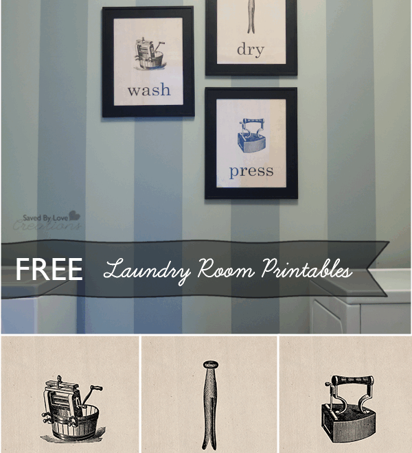 Free Vintage Laundry Room Printables