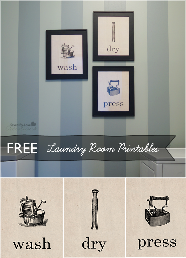 Free Vintage Laundry Room Printables