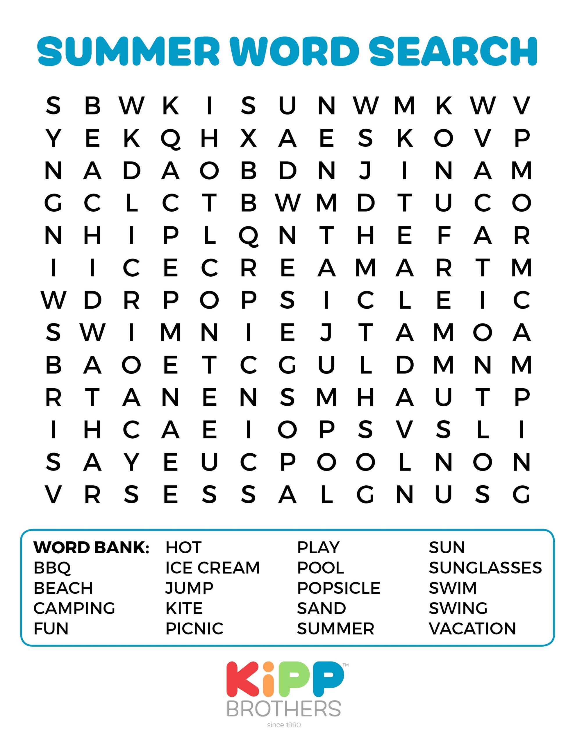 Free Word Search Printable For Students