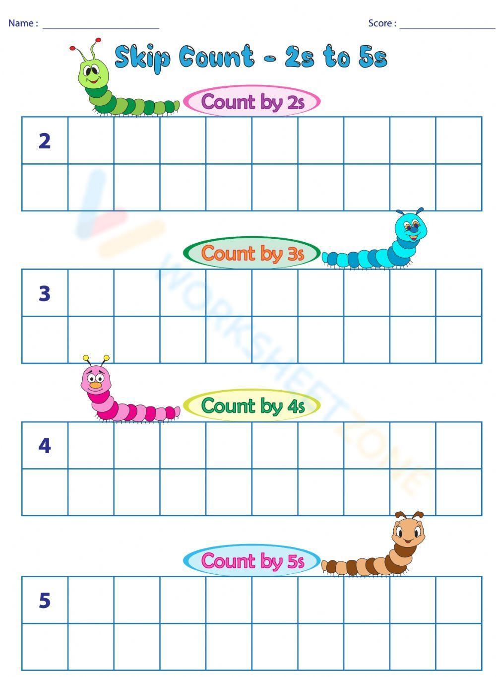 Free Worksheet Skip Counting By 3 For Kids