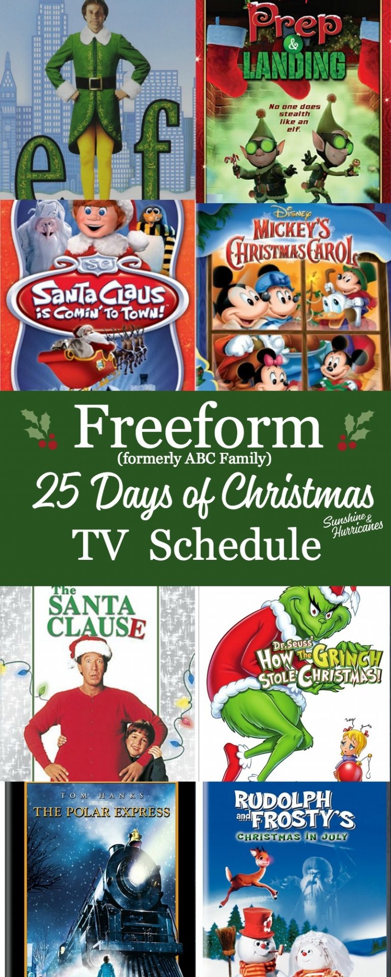 Freeform 25 Days Of Christmas Schedule 2025 Printable