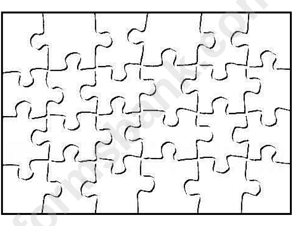 Full Page Printable Puzzle Piece Template Full Page Printable Puzzle 