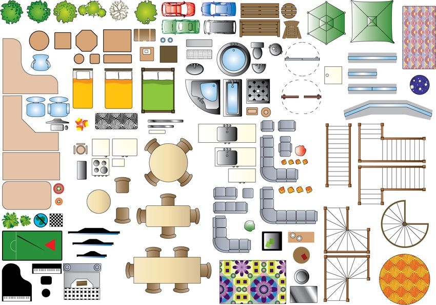 Furniture Plan Symbols 2D Resources ShareCG Floor Plan Symbols 