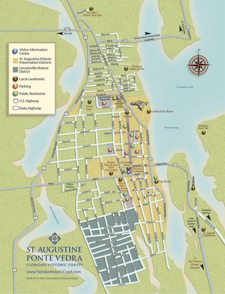 Get To Know Downtown St Augustine With Our Printable Maps Map Of Get To Know Downtown St Augustine With Our Printable Maps Map Of
