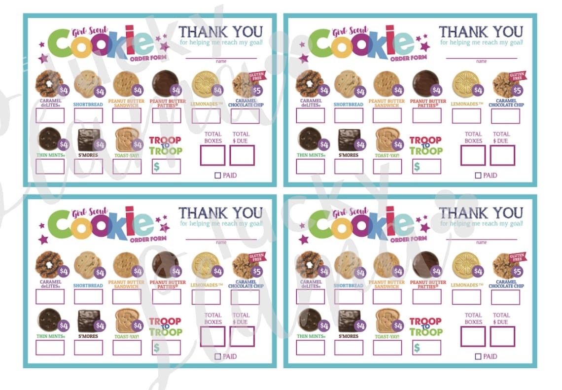 Girl Scout Cookies 2025 Order Form Pdf Margaret Stevens