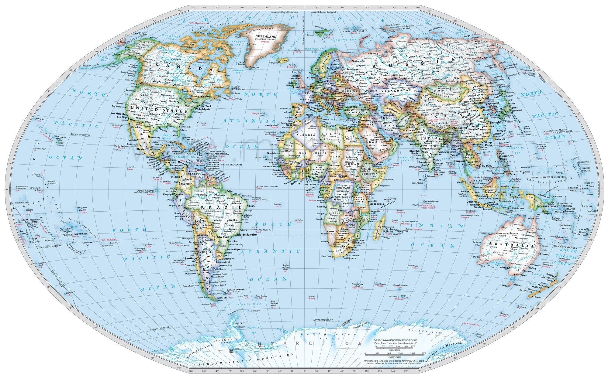 Global Map Printable Ataglance Printable Calendar