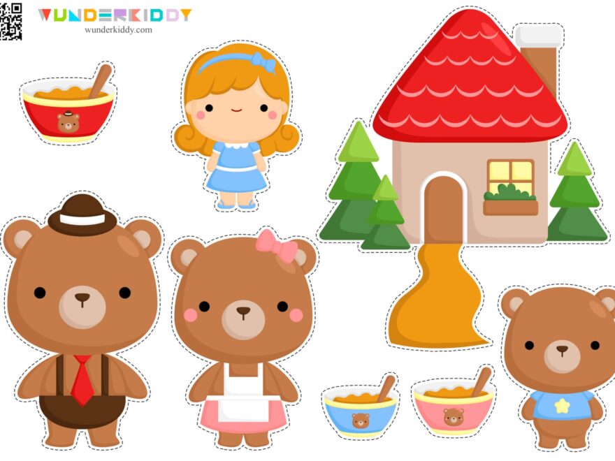 Goldilocks And The Three Bears Printable Activity For Kids
