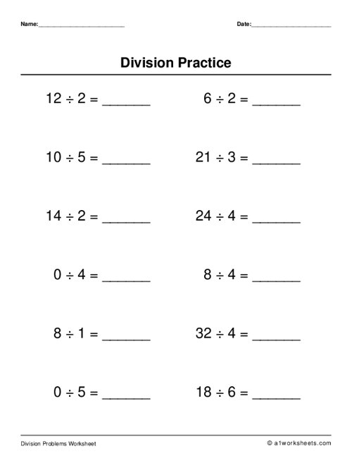 Grade 5 Division Worksheets 22 Free Printable Division Worksheets