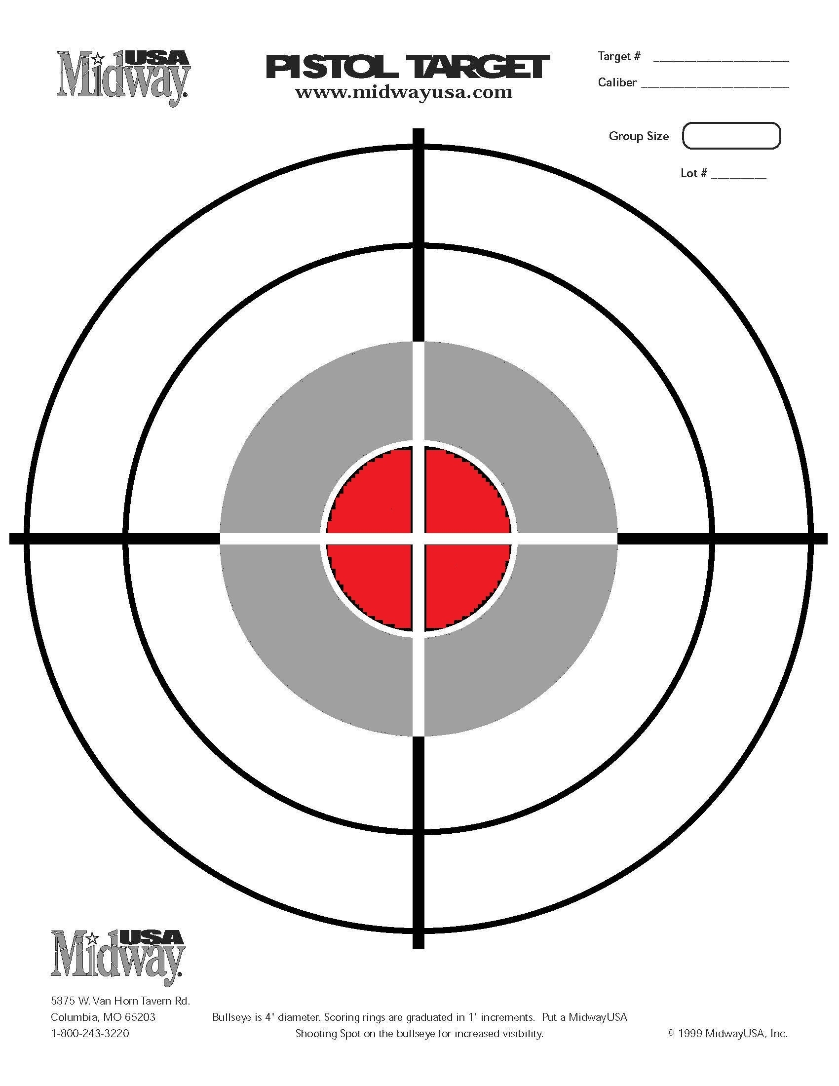 Gun Targets Printable