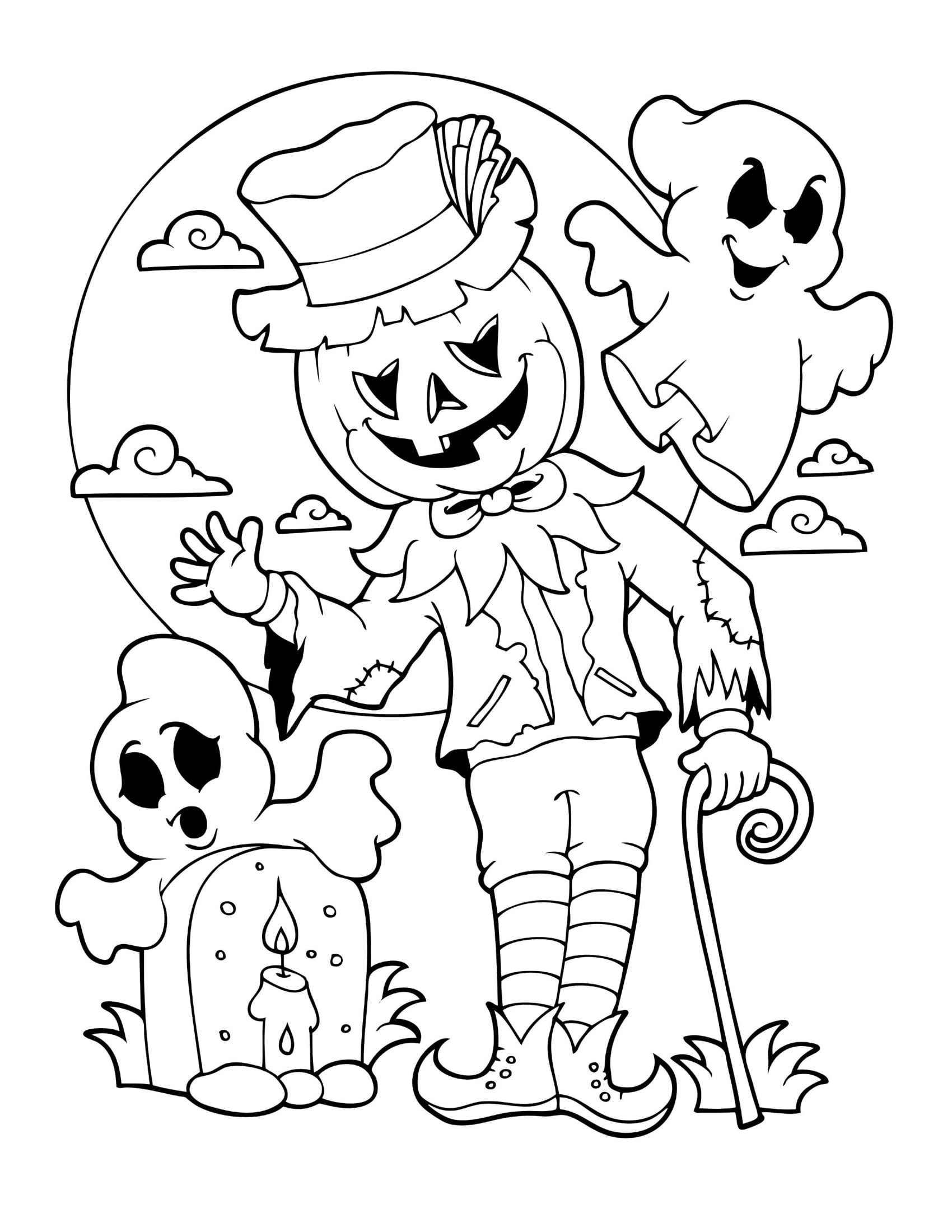 Printable Coloring Sheets For Halloween