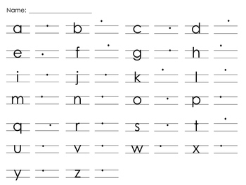 Handwriting Without Tears Style Alphabet Printing Practice TPT