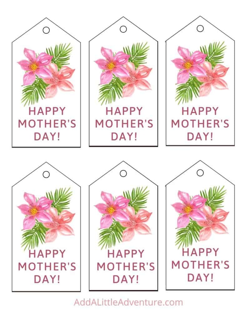 Happy Mothers Day Printable Gift Tags Happy Mothers Day Printable Gift Tags