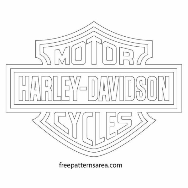 Harley Davidson Logo Stencil Vector Artofit