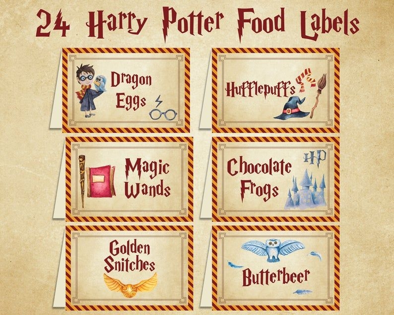 Harry Potter Food Labels Free Printable Printable And Enjoyable Learning