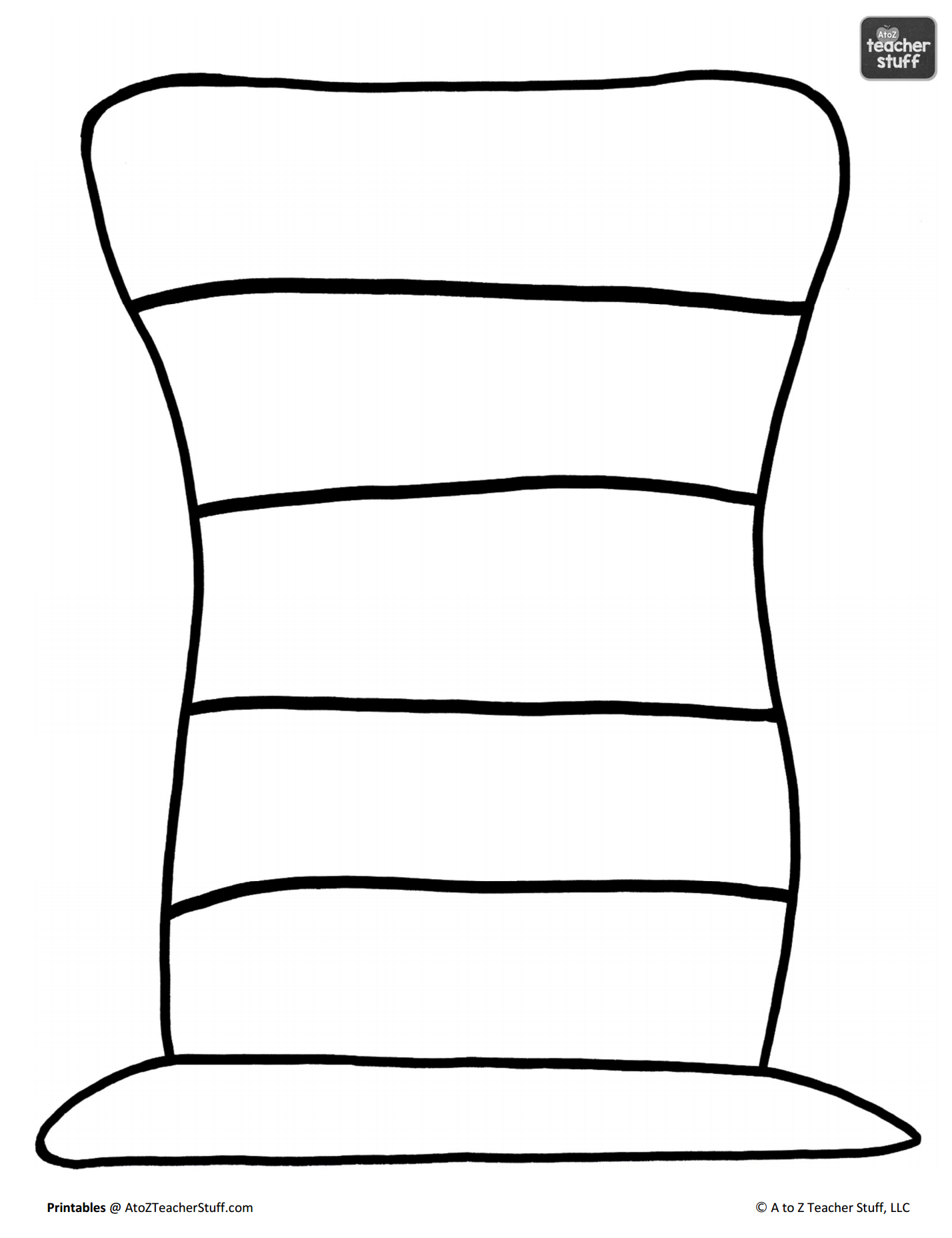 Hat Printables For Dr Seuss Cat In The Hat Or Just Hats A To Z 