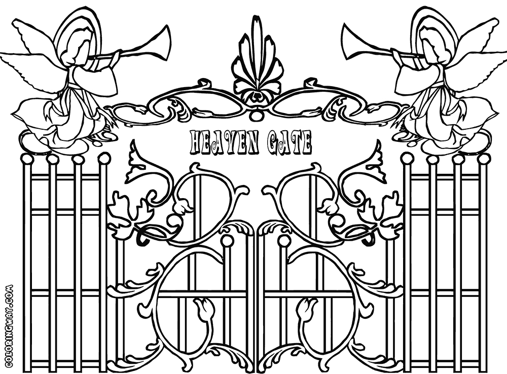 Printable Coloring Pages Of Heaven