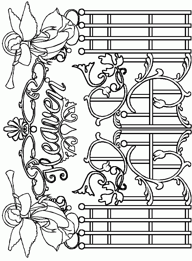 Heaven Coloring Pages To Download And Print For Free