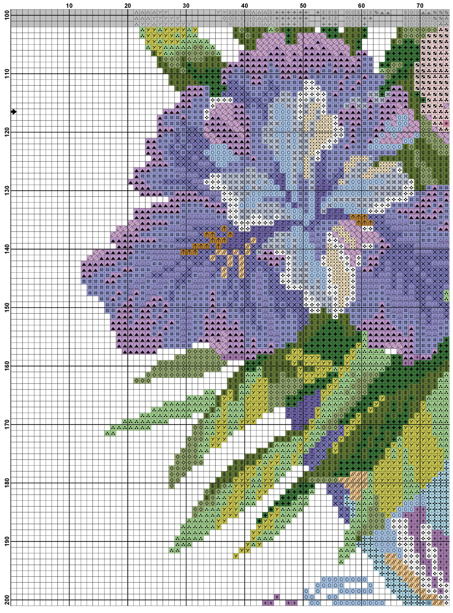 Here Is You Can Find Free Cross Stitch Pattern Of Gorgeous Irises 