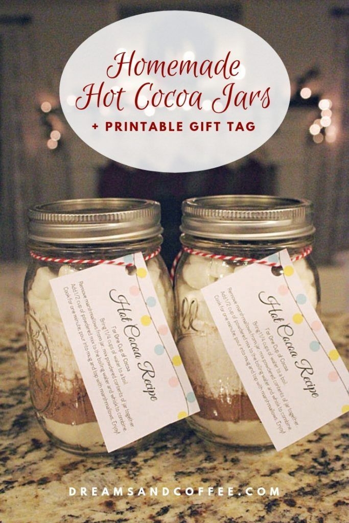 Homemade Hot Cocoa Gift Jars With FREE Printable Gift Tag Recipe Homemade Hot Cocoa Gift Jars With FREE Printable Gift Tag Recipe