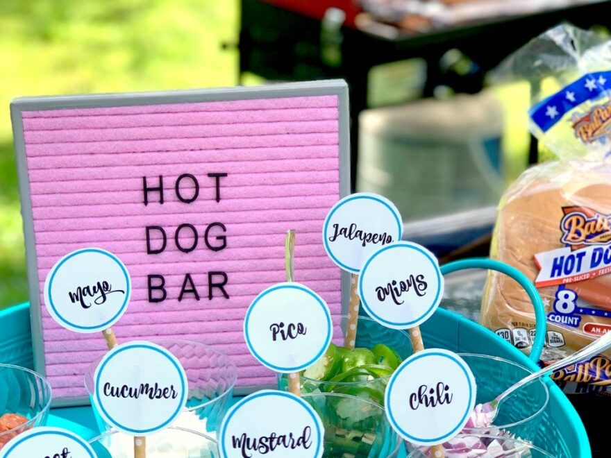 Hot Dog Toppings Bar With Free Printable Life Family Joy