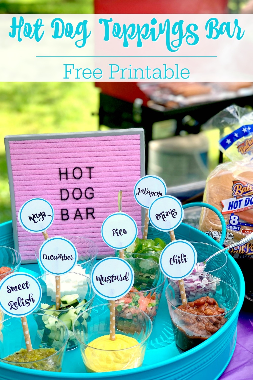 Hot Dog Toppings Bar With Free Printable Life Family Joy