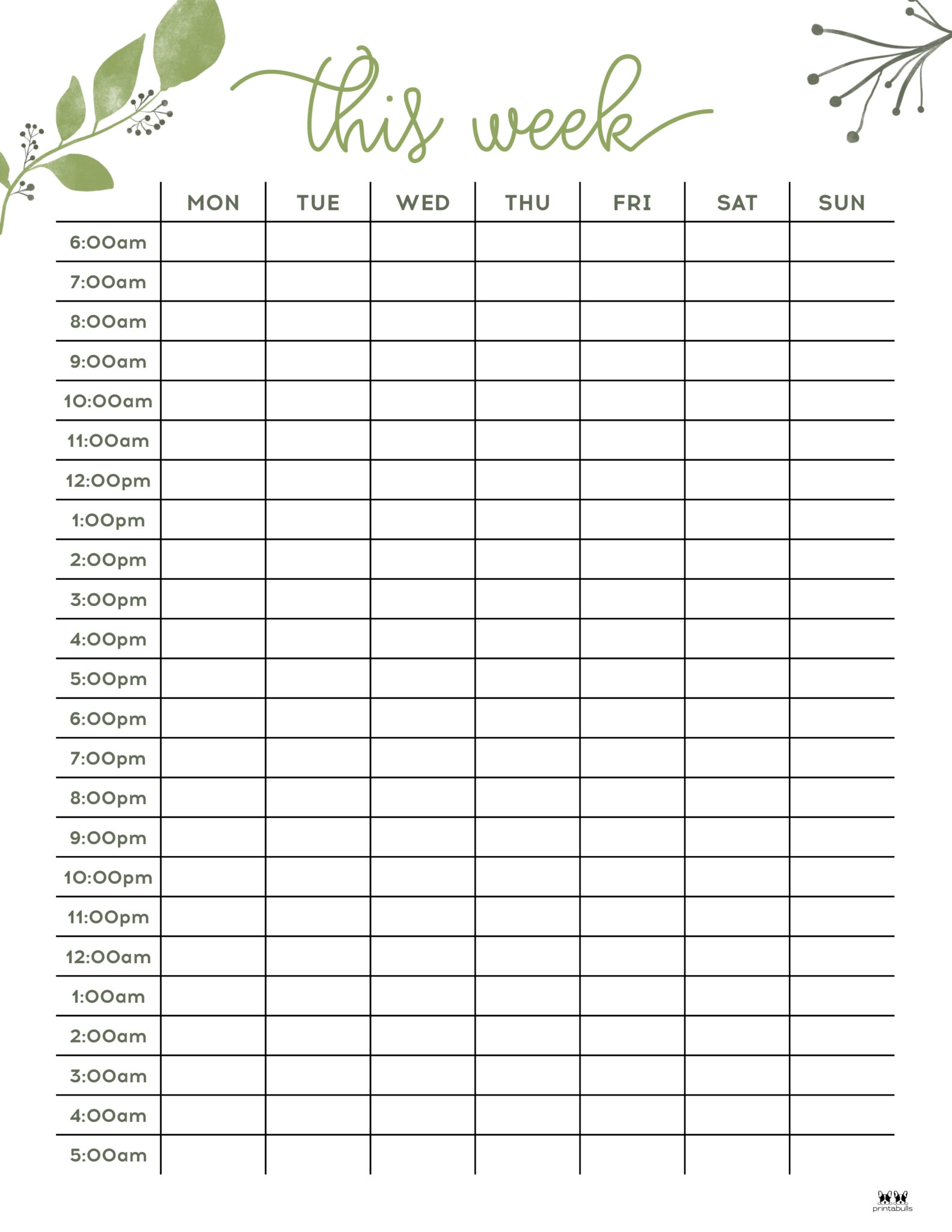 Hourly To Do List Printable Hourly To Do List Printable