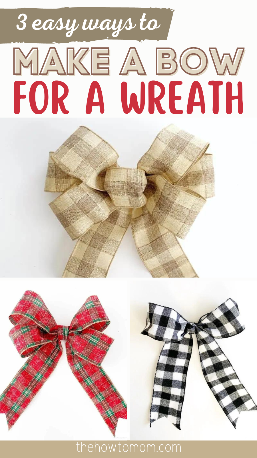 How To Attach A Bow To A Wreath At April Langdon Blog