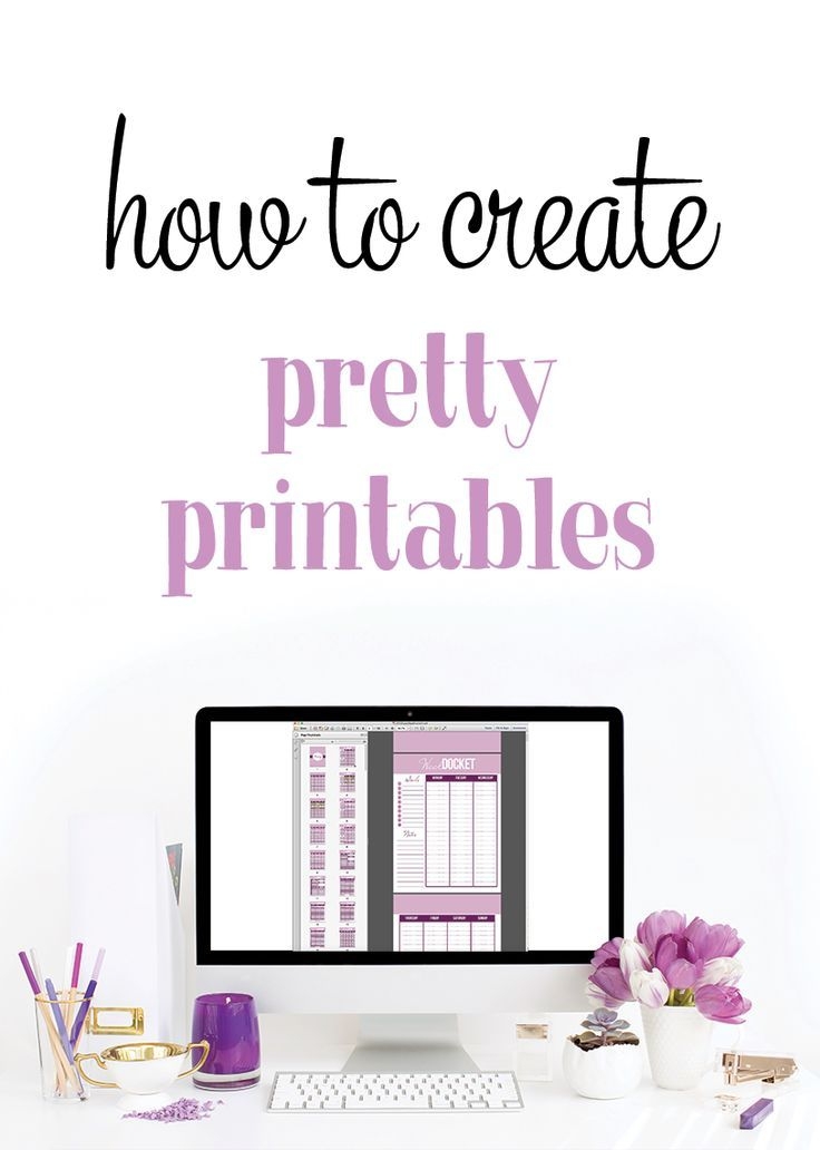 How To Create Your Own Printables I Heart Planners Pretty 