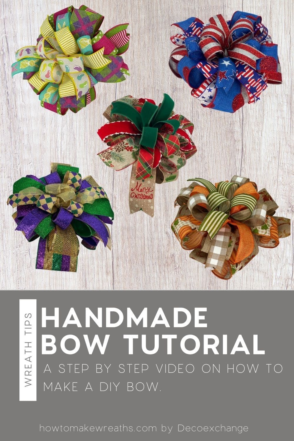 How To Make A Bow For A Wreath Video Tutorial How To Make Wreaths 