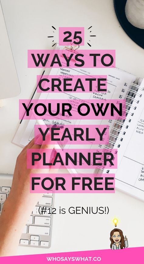 How To Make Your Own Planner With These 25 FREE Printables Planner 
