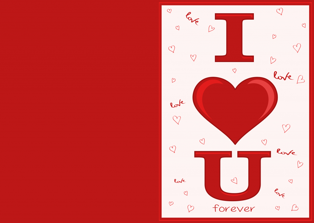 I Love You Printable Card