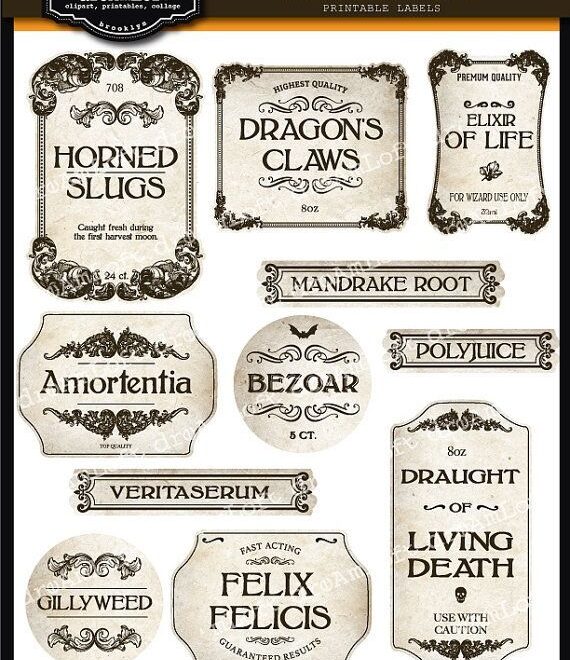 Image Result For Harry Potter Apothecary Labels Free Printable 31st