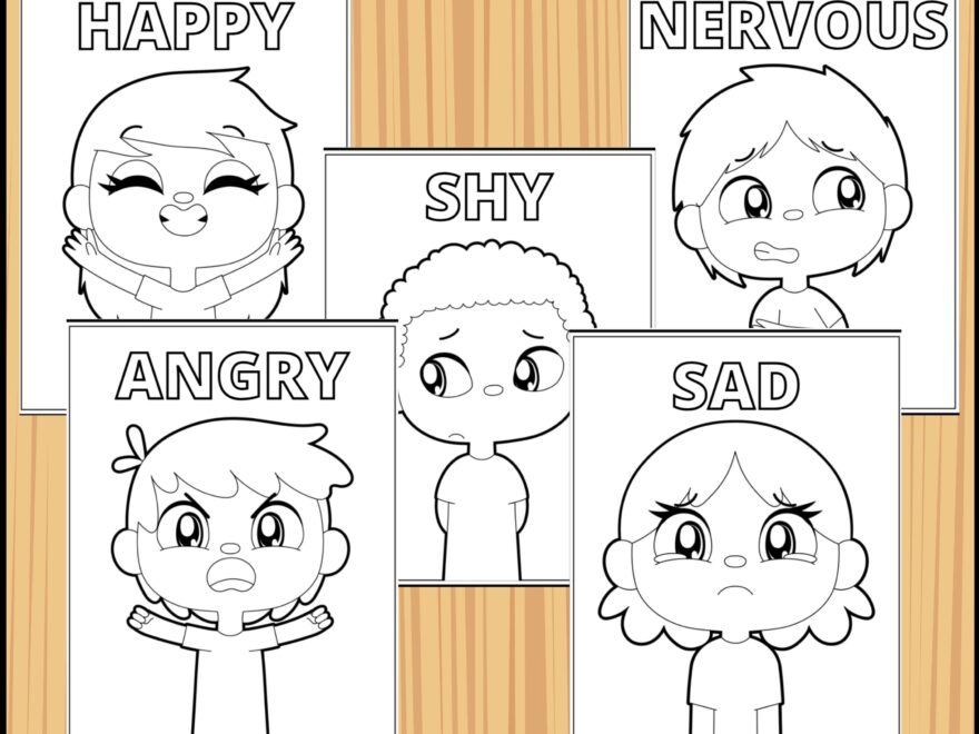 Inside Out 2 Characters Emotions Coloring Pages Printable Free Templates