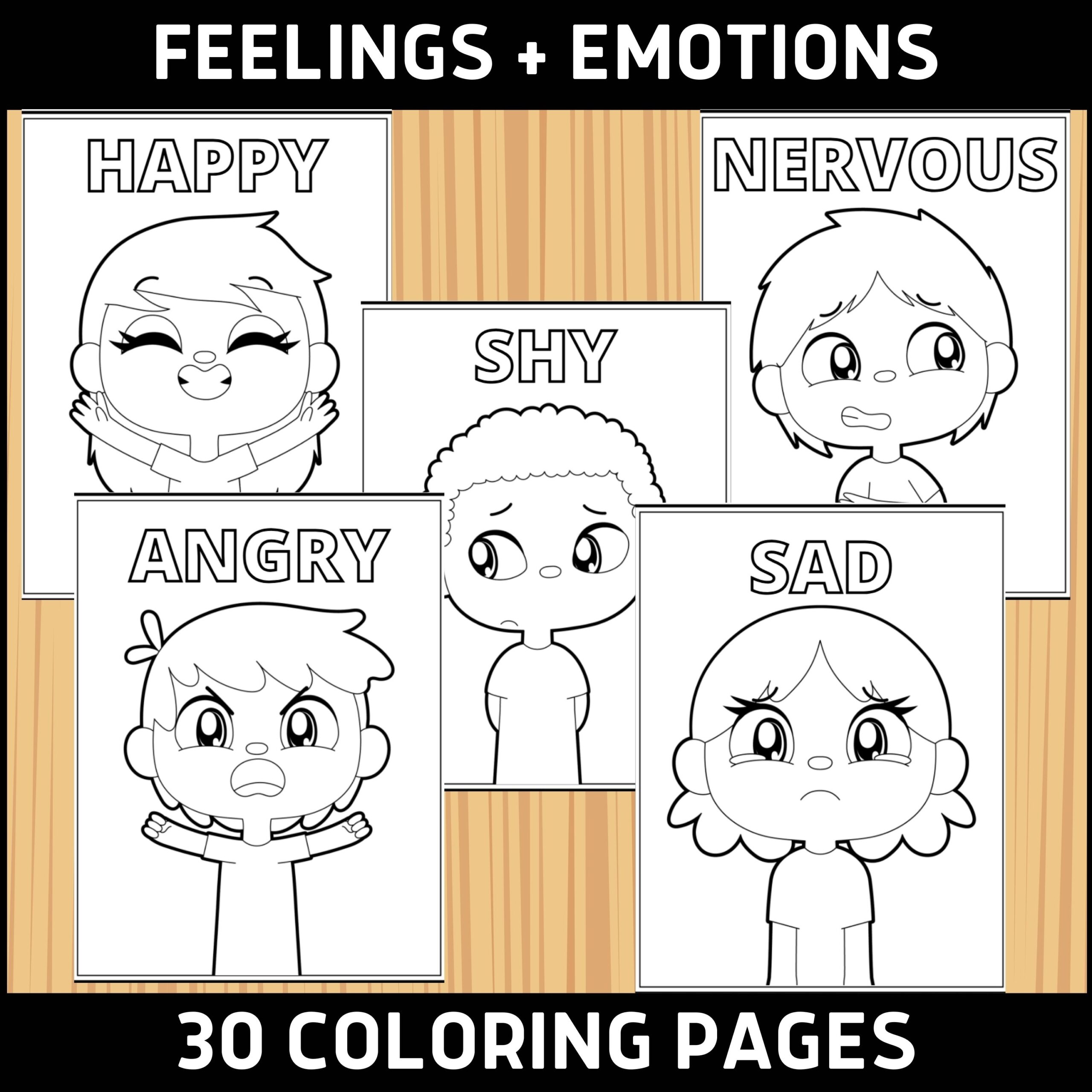 Inside Out 2 Characters Emotions Coloring Pages Printable Free Templates