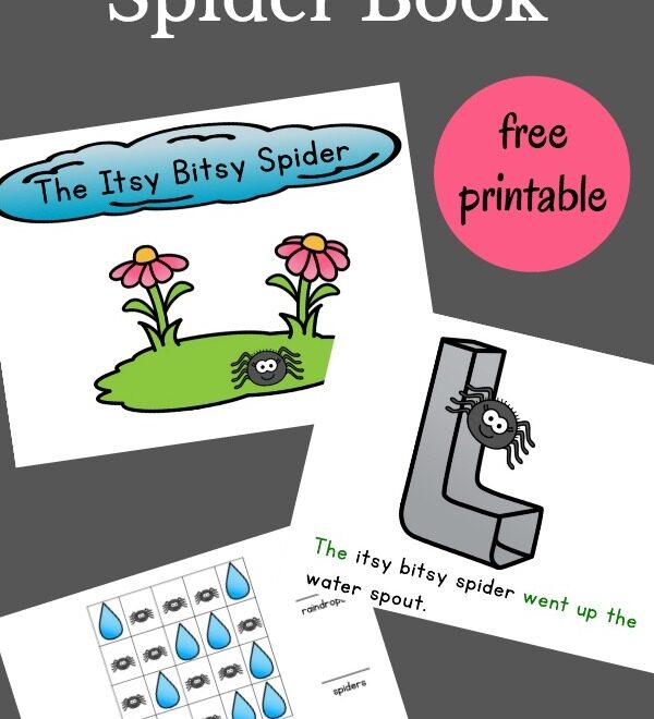 Itsy Bitsy Spider Printable Interactive Book