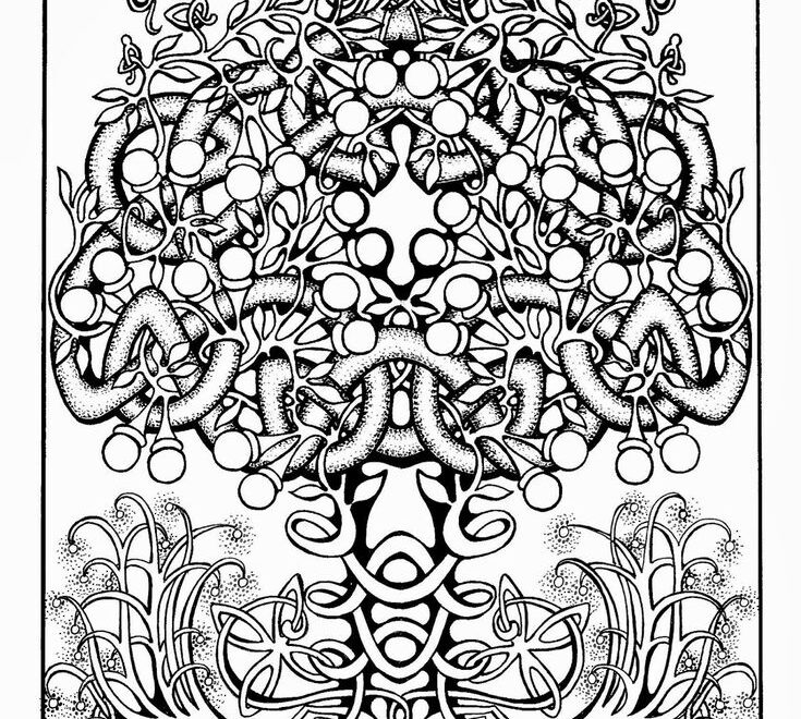 Kabbalah Tree Of Life Coloring Pages To Print Detailed Coloring Pages