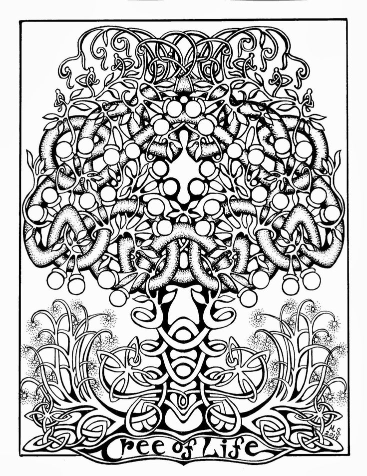 Kabbalah Tree Of Life Coloring Pages To Print Detailed Coloring Pages 
