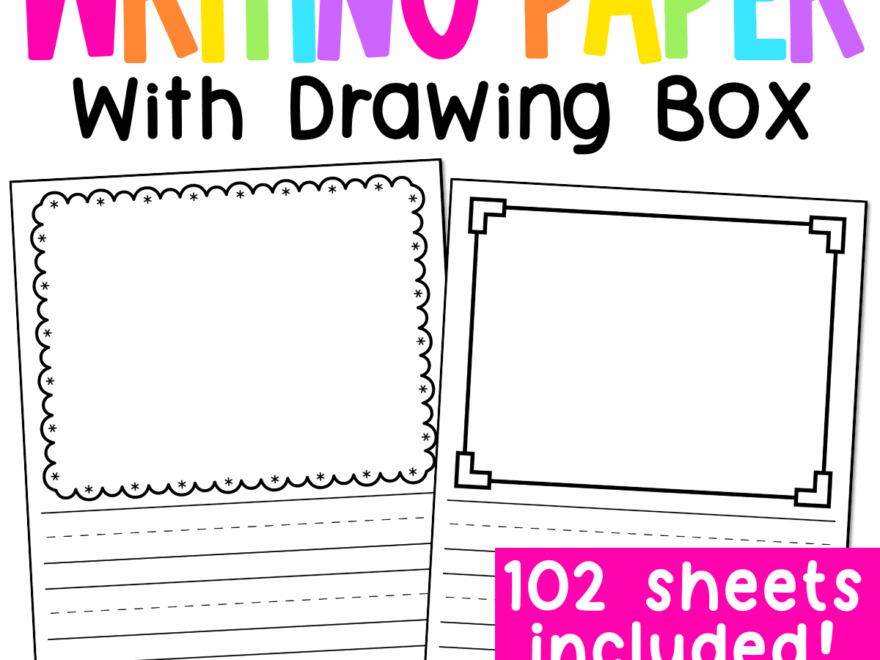 Kindergarten Journal Paper Printable Writing Paper With Drawing Box