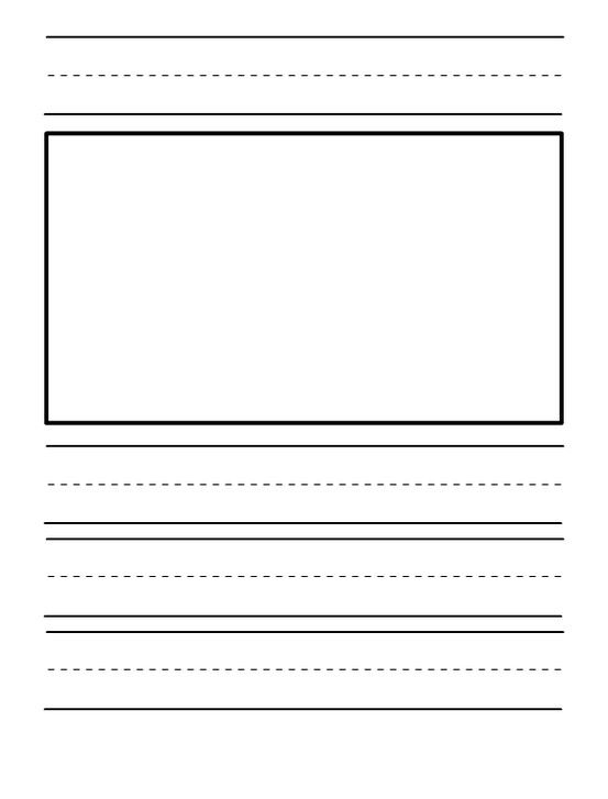 Kindergarten Journal Paper Templates Journals Writing