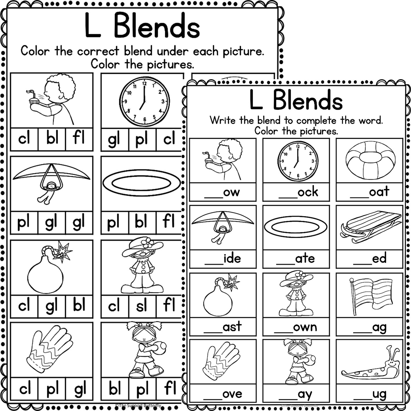 L Blends Activities And Worksheets Made By Teachers