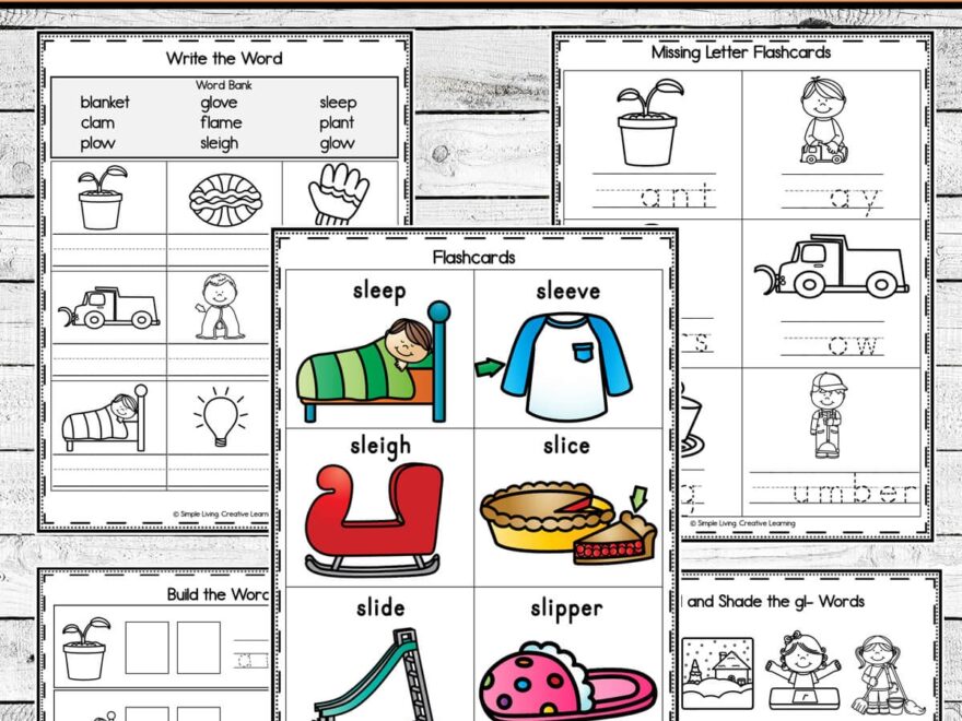 L Blends Worksheets Simple Living Creative Learning