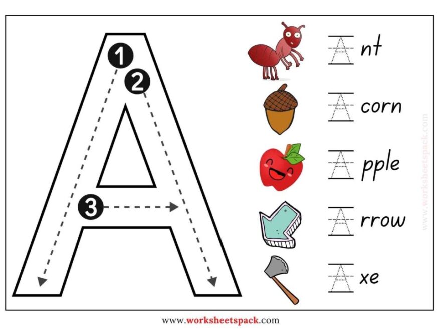 Large Alphabet Letters To Trace