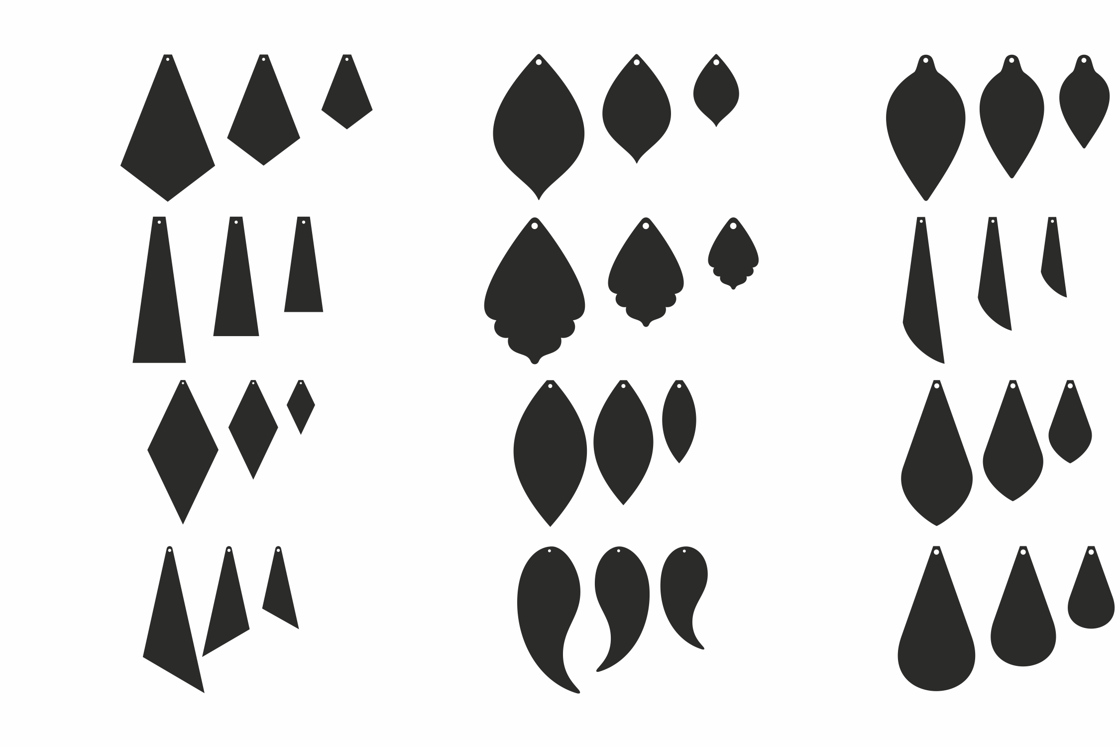 Leather Earring Template Free Printable Printable Templates