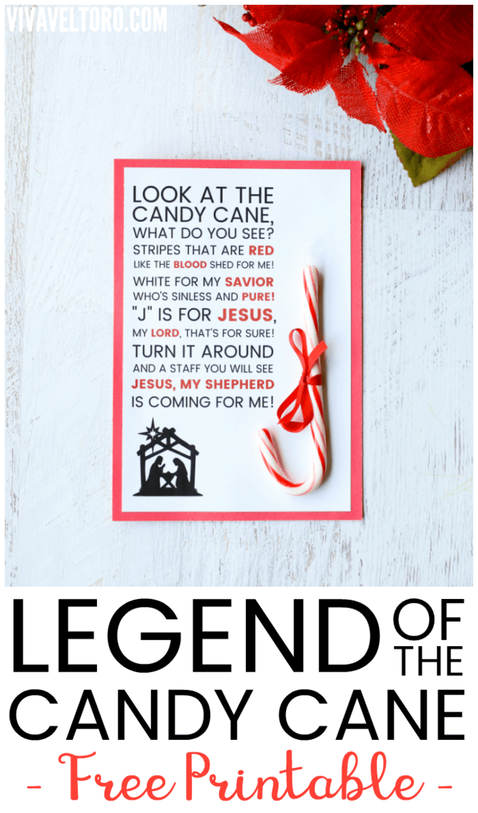 Legend Of The Candy Cane Printable