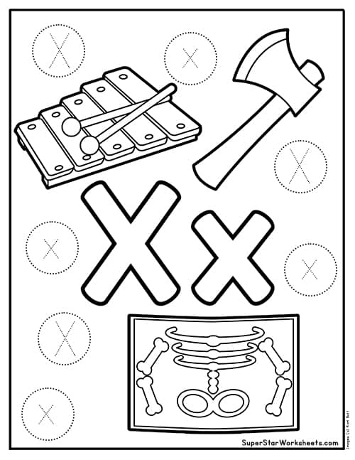 Letter X Worksheets Superstar Worksheets
