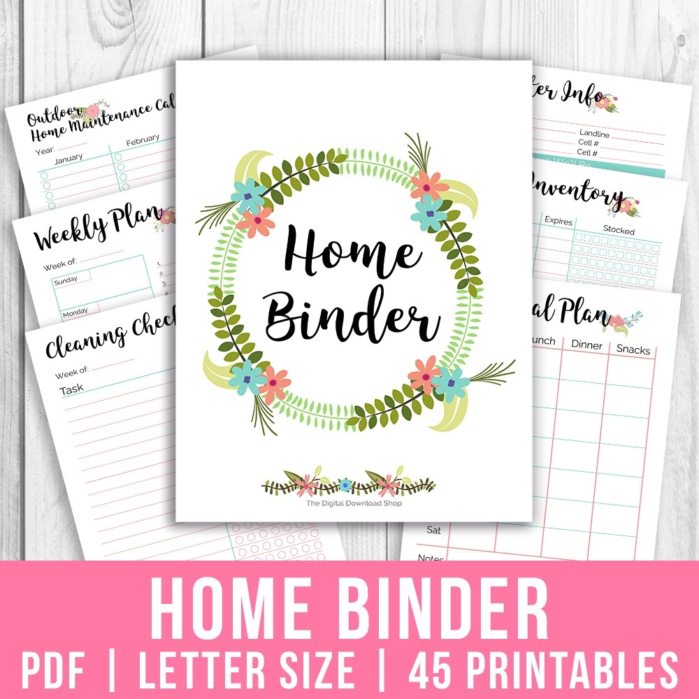 Life Organization Binder Printables Life Organization Binder Printables
