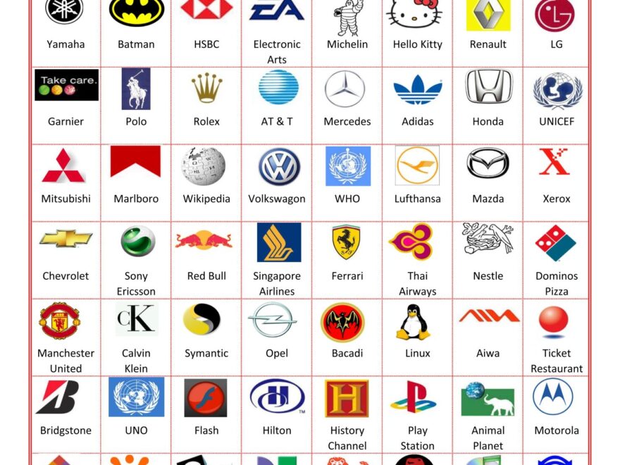Logo Trivia 10 Free PDF Printables Printablee