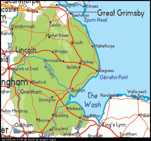 Map Of Lincolnshire England UK Map UK Atlas