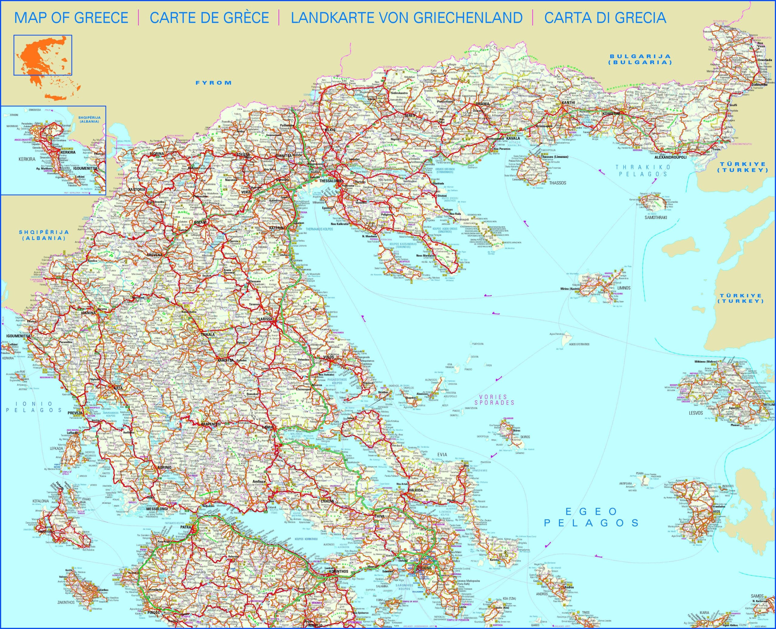Maps Of Greece Greece Detailed Map In English Tourist Map map Of 